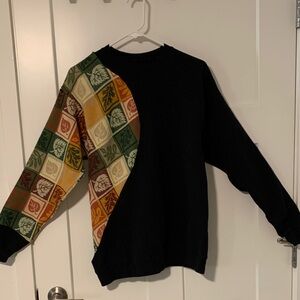 Custom, handmade 
Black and Autumn Style Sweatshirt